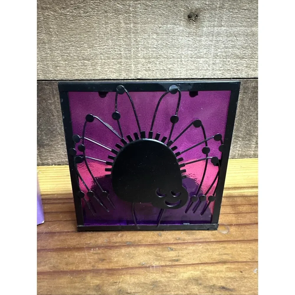 Spider Halloween Tea Light Holder In Box